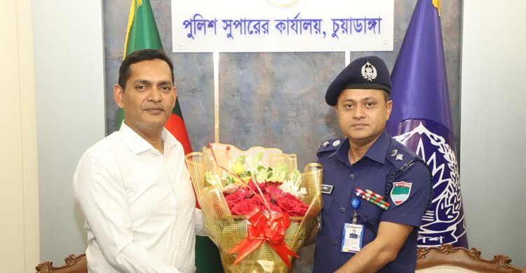 চুয়াডাঙ্গা পুলিশ সুপার হিসেবে যোগদান কররেন মোহাম্মদ রুহুল কবীর খান